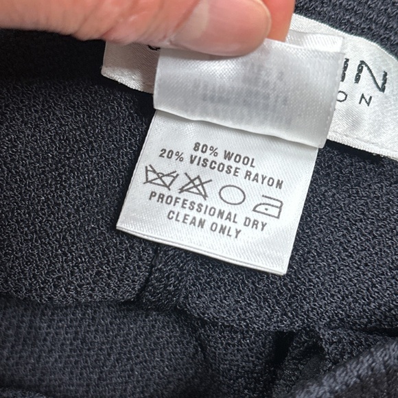 St John Collection Wide Leg Ribbed Knit Wool Blend Stretch Pants Womens 2 - Picture 9 of 9